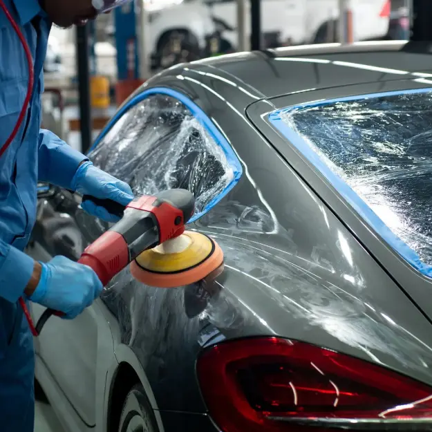 Détail de carrosserie automobile